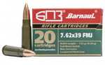 7.62X39mm 123 Grain Full Metal Jacket Boat Tail 500 Rounds Barnaul Ammunition